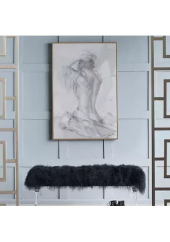 Wholesale 👏 A & B Home Set of 2 Gray and Brown Decorative Figure Sketch Picture Frame 48.25" ✔️ -A & B Home Online Shop Belk 300