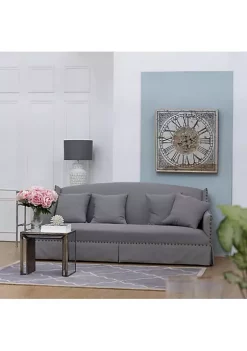 Promo 🧨 A & B Home 32" Silver and Gold Antique Square Roman Numeral Wall Clock 👍 -A & B Home Online Shop Belk 307