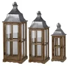 Discount 👍 A & B Home Set of 3 Brown and Gray Classic Window Scape Lanterns 35.25" 🧨 -A & B Home Online Shop Belk 316