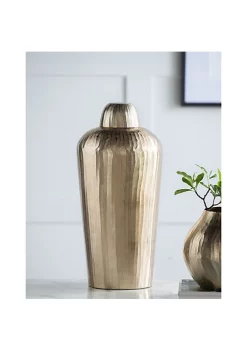 Budget 😍 A & B Home 21.5" Brown and White Traditional Chisel Lidded Jar 💯 -A & B Home Online Shop Belk 333