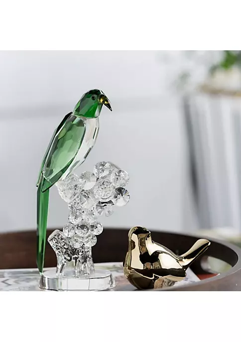 Cheap 🎁 A & B Home 10.5" Crystal Clear and Green Parrot Elegance Accent 😉 4 Cheap 🎁 A & B Home 10.5" Crystal Clear and Green Parrot Elegance Accent 😉 - Image 2
