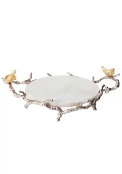 Top 10 😍 A & B Home 17" White and Gray Modern Style Circular Tray ✨