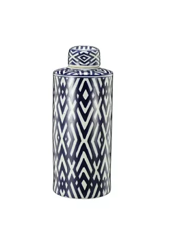 Flash Sale 💯 A & B Home 18" Blue and White Contemporary Large Lidded Jar 🎉