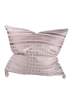 Coupon 🔔 A & B Home 21.5" Gold and Brown Striped Square Throw Pillow 🛒