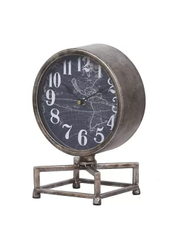 Cheapest ✔️ A & B Home 11" Blue and Gray Classic Vintage Table Clock 🎉