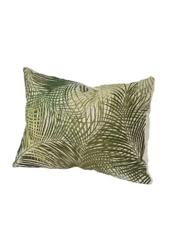 Wholesale 🧨 A & B Home 20" White and Green Palm Leaves Embroidered Rectangular Throw Pillow 🌟 -A & B Home Online Shop Belk 445