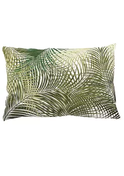 Wholesale 🧨 A & B Home 20" White and Green Palm Leaves Embroidered Rectangular Throw Pillow 🌟 -A & B Home Online Shop Belk 447