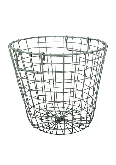 Flash Sale 🛒 A & B Home 13.75" Antique Green Contemporary Style Grafton Round Wire Basket 🛒 4 Flash Sale 🛒 A & B Home 13.75" Antique Green Contemporary Style Grafton Round Wire Basket 🛒 - Image 2