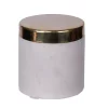 Budget 😉 A & B Home 3.25" Cream White and Gold Contemporary Style Jar with Brass Lid ⭐ 1 Budget 😉 A & B Home 3.25" Cream White and Gold Contemporary Style Jar with Brass Lid ⭐ -A & B Home Online Shop Belk 457