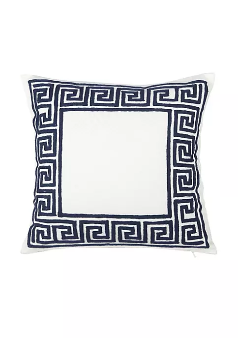 Coupon ๐ A & B Home 20" Navy Blue and White Contemporary Style Embroidered Square Throw Pillow ๐ 3 Coupon ๐ A & B Home 20" Navy Blue and White Contemporary Style Embroidered Square Throw Pillow ๐