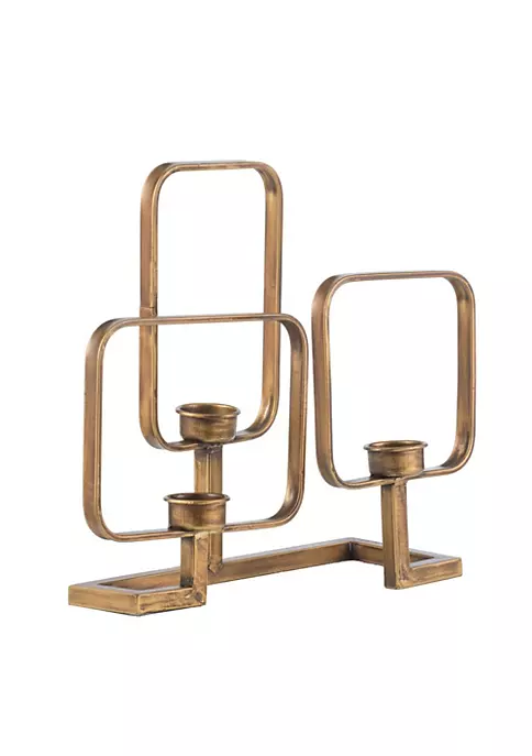 Best deal ๐คฉ A & B Home 13" Gold Vintage Style Geometric Candle Holder ๐ฅ 4 Best deal ๐คฉ A & B Home 13" Gold Vintage Style Geometric Candle Holder ๐ฅ - Image 2