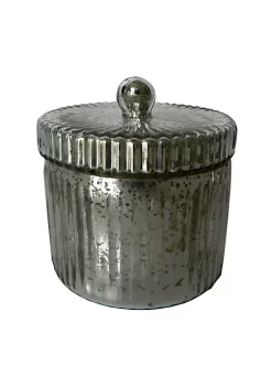Discount 🎉 A & B Home 4" Silver Antique Earl Grey Scented Soy Wax Candle with Lid 🎉