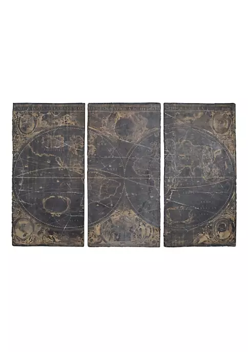 Promo ๐ A & B Home Set of 3 Black and Gold Distressed Decorative Wall Panels 70" ๐คฉ 6 Promo ๐ A & B Home Set of 3 Black and Gold Distressed Decorative Wall Panels 70" ๐คฉ - Image 4