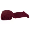 Flash Sale 🛒 A & B Home Wine Red Traditional Style Basket Weave Rectangular Throw Blanket 50" x 60" 🎉 -A & B Home Online Shop Belk 536