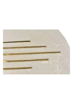 Discount 🔔 A & B Home 24" Silver and White Retro Style End Table with Marble Top 👍 -A & B Home Online Shop Belk 553