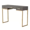 Cheapest 👏 A & B Home 43.25" Gray and Gold Snake Textured Three Drawer Console Table 🌟 -A & B Home Online Shop Belk 555