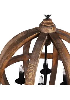 Outlet 🔥 A & B Home 29" Brown Four-Light Pratt Sphere Chandelier ⭐ -A & B Home Online Shop Belk 566