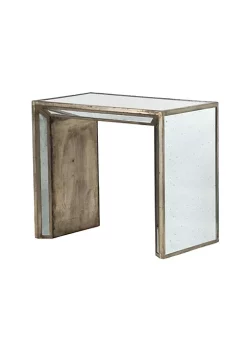 Best deal 🔔 A & B Home Set of 2 Clear and Brown Vintage Mirrored Nested Side Tables 27.25" 💯 -A & B Home Online Shop Belk 584