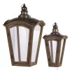 Hot Sale 🎉 A & B Home Set of 2 Brown and Bronze Antique Style Coach House Lanterns 29.75" 🎁