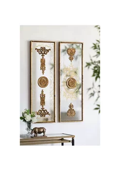Promo 🛒 A & B Home Set of 2 Bronze and White Doorways Mirrored Wall Art Decor 47.75" x 15.75" 🔥 10 Promo 🛒 A & B Home Set of 2 Bronze and White Doorways Mirrored Wall Art Decor 47.75" x 15.75" 🔥 -A & B Home Online Shop Belk 606
