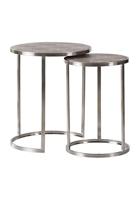 Top 10 ๐ A & B Home Set of 2 Silver Round Nesting Tables with Rod Legs- 22 Inches ๐คฉ 3 Top 10 ๐ A & B Home Set of 2 Silver Round Nesting Tables with Rod Legs- 22 Inches ๐คฉ