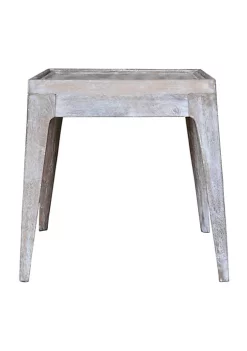 Cheapest 👍 A & B Home 21.5" White and Brown Distressed Finish Side Table 🧨 -A & B Home Online Shop Belk 625