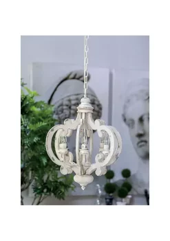 Cheap 🔥 A & B Home 23.75" White Vintage Style Six-Light Hanging Chandelier 🎁 -A & B Home Online Shop Belk 631