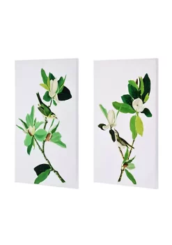 Wholesale 🛒 A & B Home Set of 2 Green Blooms Printed Rectangular Wall Art Decor 31.5" x 47" 👍
