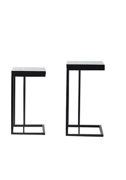 Flash Sale 😀 A & B Home Set of 2 White and Blue Silhouette Accent Side Tables 24.5" 💯 -A & B Home Online Shop Belk 670