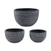 Buy 🎁 A & B Home Set of 3 Blue Low Round Pot with White Net Finish 11" ⭐ -A & B Home Online Shop Belk 673