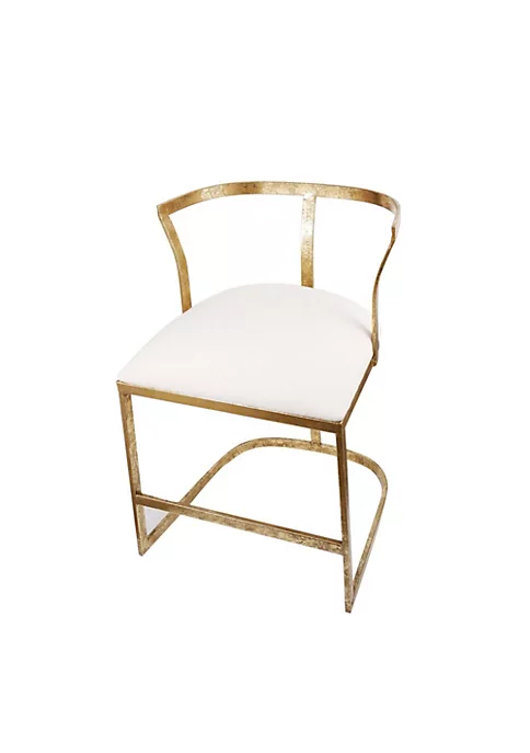 Deals 😉 A & B Home 27" Gold and White Contemporary Style Cavendish Chair 🎁 3 Deals 😉 A & B Home 27" Gold and White Contemporary Style Cavendish Chair 🎁