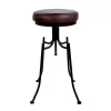 Buy ⌛ A & B Home 26" Black and Burgundy Red Contemporary Bar Stool with Leather Seat ⭐ -A & B Home Online Shop Belk 693