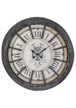 Hot Sale 🌟 A & B Home 36.5" Brown and Gray Antique Round Wall Clock with Bold Roman Numerals ⌛ -A & B Home Online Shop Belk 698