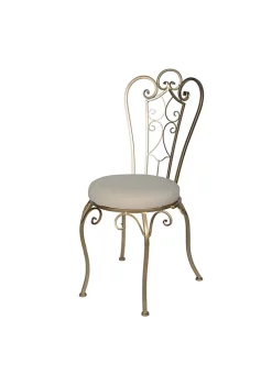 Discount 🎉 A & B Home 38" Gold and White Contemporary Folding Chair ⭐ -A & B Home Online Shop Belk 713