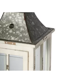 Discount π A & B Home Set of 2 Silver and White Evelyn Enclosed Lanterns with Handle 27.25" π 10 Discount π A & B Home Set of 2 Silver and White Evelyn Enclosed Lanterns with Handle 27.25" π -A & B Home Online Shop Belk 717