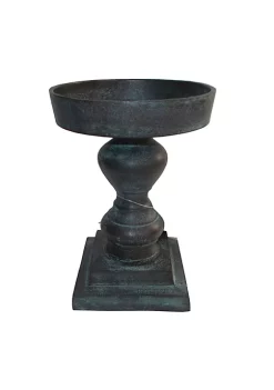 Top 10 😍 A & B Home 7.5" Black Contemporary Patina Finish Pedestal Pillar Candle Holder 💯
