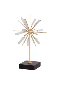 Deals 😍 A & B Home 22.75" Gold and Milky White Florrie Accent with Base 👏