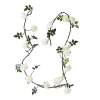 Buy 🛒 A & B Home 116.75" Green and White Artificial Flower Vine Garland with Leaves 🎁 -A & B Home Online Shop Belk 738