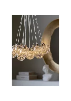Cheap ❤️ A & B Home 40.75" Clear and Brown Contemporary Large Drop Globes Chandelier 🔥 -A & B Home Online Shop Belk 743
