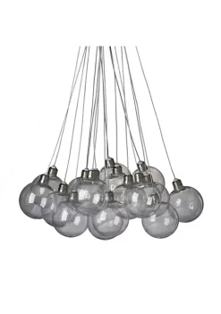 Cheap ❤️ A & B Home 40.75" Clear and Brown Contemporary Large Drop Globes Chandelier 🔥 -A & B Home Online Shop Belk 744