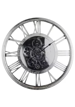 Wholesale ❤️ A & B Home 21.25" Silver and Black Transitional Modern Wall Clock ✔️