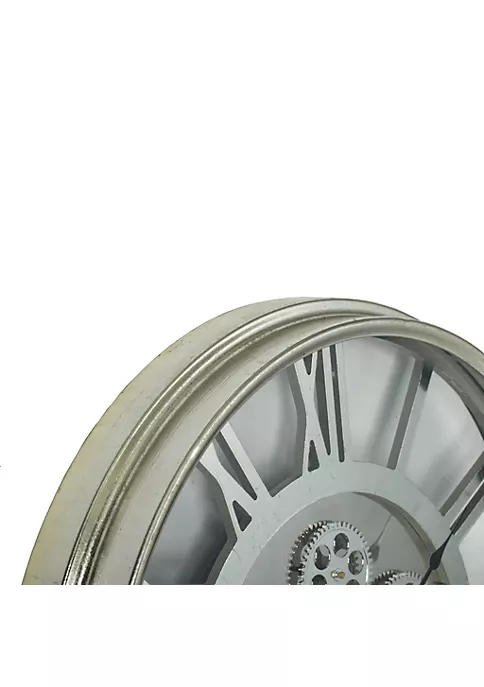 Wholesale ❤️ A & B Home 21.25" Silver and Black Transitional Modern Wall Clock ✔️ 6 Wholesale ❤️ A & B Home 21.25" Silver and Black Transitional Modern Wall Clock ✔️ - Image 4