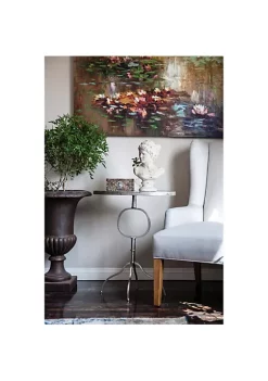 Best Sale 🥰 A & B Home 27.5" Gold and Clear Contemporary Oval End Table 🎁 -A & B Home Online Shop Belk 759