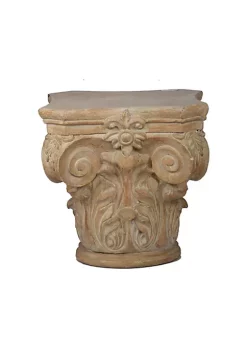 Cheapest ⌛ A & B Home 18.5 Brown and Beige Large Roman Column Cap Pedestal 🥰 -A & B Home Online Shop Belk 764