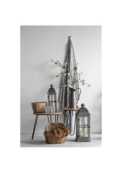 Promo 👍 A & B Home Set of 2 Gray and Silver Classic Scape Lanterns 28" ⭐ -A & B Home Online Shop Belk 775