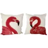 Buy 👏 A & B Home Set of Two Red and White Embroidered Square Throw Pillow 24" 🤩 -A & B Home Online Shop Belk 804