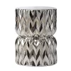 Best deal 🧨 A & B Home 18" Silver Contemporary Style Chevron Design Cylindrical Stool 🤩 -A & B Home Online Shop Belk 821