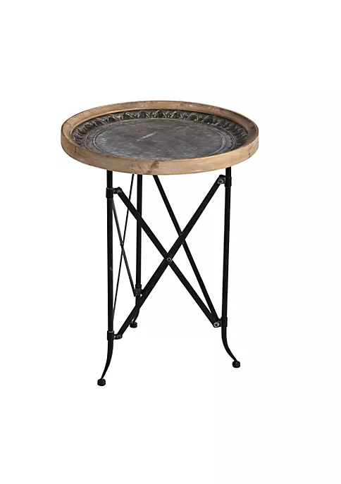 Cheapest 👏 A & B Home 24.25" Black and Brown Classic Vintage Round Side Table ✔️ 3 Cheapest 👏 A & B Home 24.25" Black and Brown Classic Vintage Round Side Table ✔️