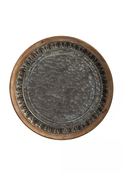 Cheapest 👏 A & B Home 24.25" Black and Brown Classic Vintage Round Side Table ✔️ 6 Cheapest 👏 A & B Home 24.25" Black and Brown Classic Vintage Round Side Table ✔️ - Image 4