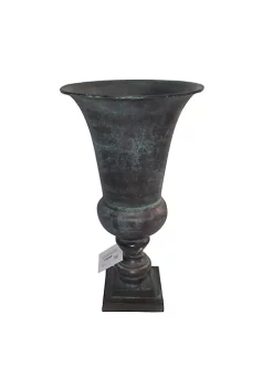 Deals 🔥 A & B Home 16.75" Black Patina Finish Wide Opening Metal Vase 🤩